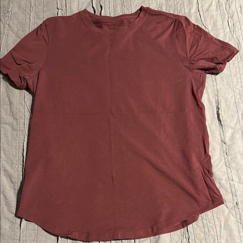 Lululemon Athletica Red Short Sleeve Tee